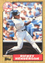 1987 Topps Baseball Cards      735     Rickey Henderson
